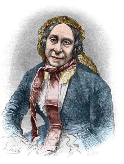 Portret van Madame Desbordes Valmore (Marceline Felicite Josephine Desbordes-Valmore) door Unknown artist