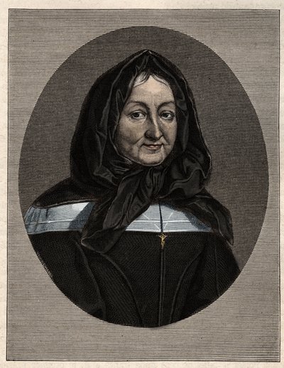 Portret van Madame Marie de Rubelles, Dame van Miramion (1629-96) oprichtster van de Dochters van de Heilige Familie door Unknown artist