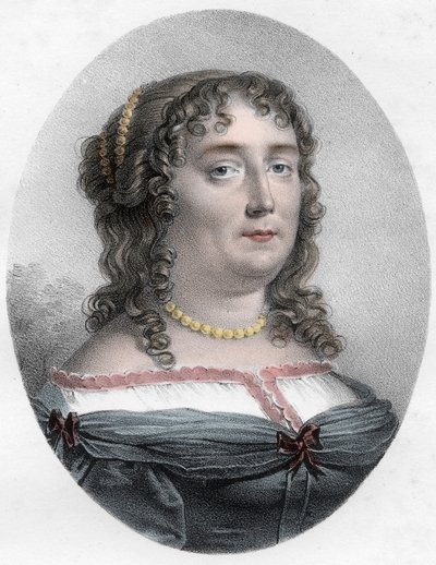 Portret van Madame de Scudéry (1607-1701), Franse schrijfster door Unknown artist