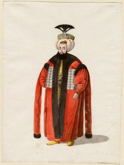 Portret van Mahmud II (1785-1839) door Unknown artist