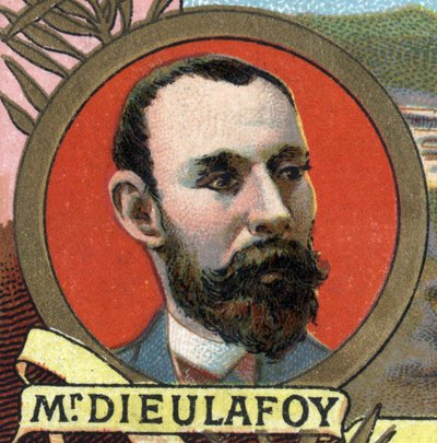 Portret van Marcel Auguste Dieulafoy door Unknown artist