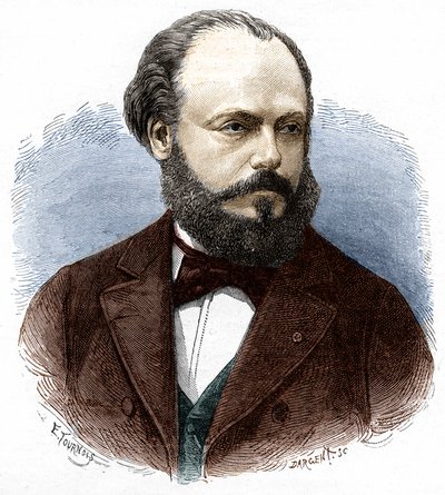 Portret van Marcel Deprez (1843-1918), Franse ingenieur en natuurkundige. door Unknown artist