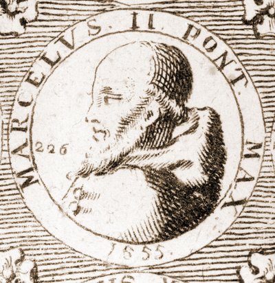 Portret van Marcel II (1501 - 1555). door Unknown artist