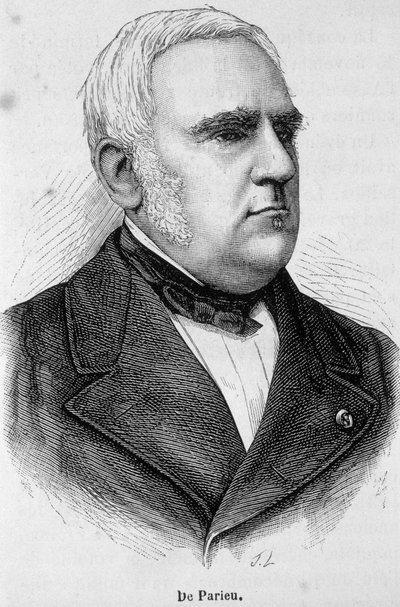 Portret van Marie Louis Esquirou de Parieu, Franse politicus (1815 - 1893) door Unknown artist