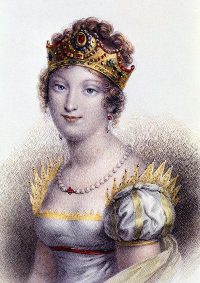 Portret van Marie Louise, hertogin van Parma, keizerin-gemalin van de Fransen (gravure) door Unknown artist