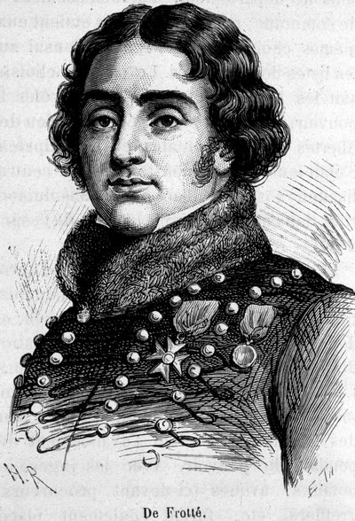 Portret van Marie Pierre Louis, Graaf De Frotté (1755-1800), leider van de Normandische chouannerie, hij werd geëxecuteerd door Bonaparte door Unknown artist
