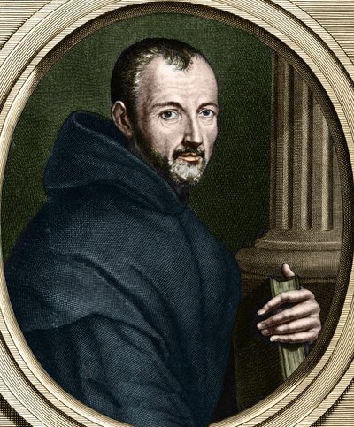 Portret van Marin Mersenne (1588 - 1648), van de Orde van de Miniemen door Unknown artist