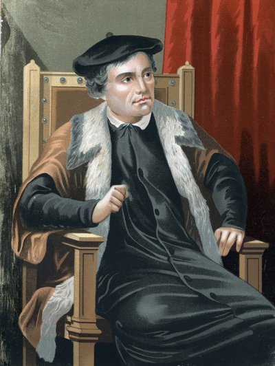 Portret van Maarten Luther (1483 - 1546) uit 