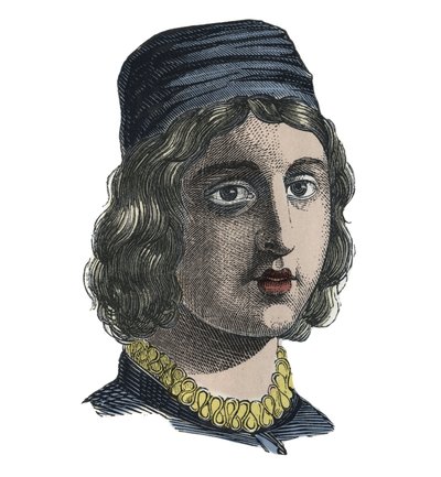 Portret van Masaccio (Tommaso di Ser Giovanni di Simone) door Unknown artist