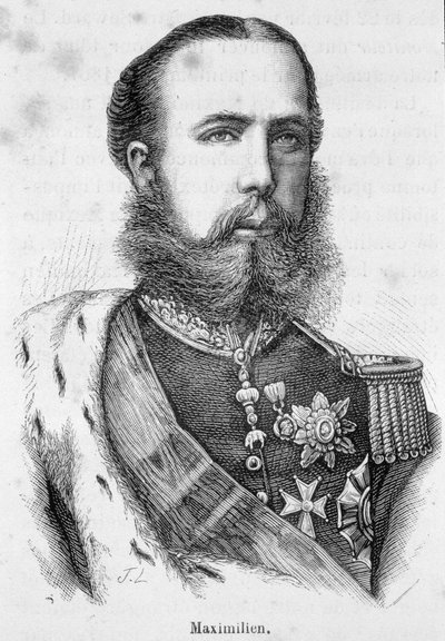 Portret van Maximiliaan I van Mexico of Ferdinand Maximiliaan Jozef, Keizerlijke Prins en Aartshertog van Oostenrijk, Koninklijke Prins van Hongarije en Bohemen (1832- 1867) door Unknown artist
