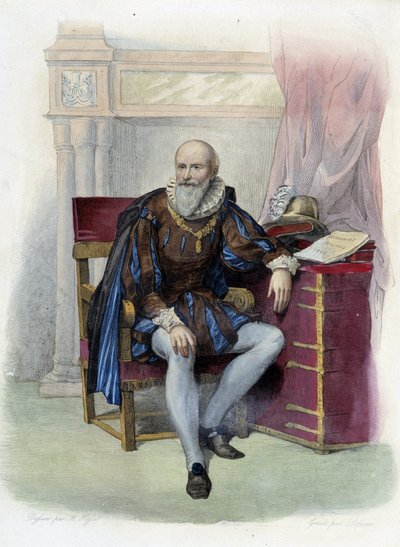 Portret van Maximiliaan van Béthune (1560-1641), Hertog van Sully, Franse staatsman - in 