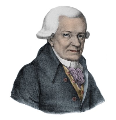 Portret van Michael Haydn (1737-1806), broer van Franz Josef Haydn door Unknown artist
