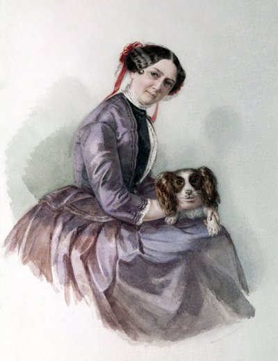 Portret van Minna Wagner, vrouw van Richard Wagner, Wagner Museum Bayreuth door Unknown artist