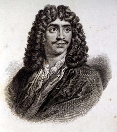 Portret van Molière, gravure uit de 19e eeuw door Unknown artist