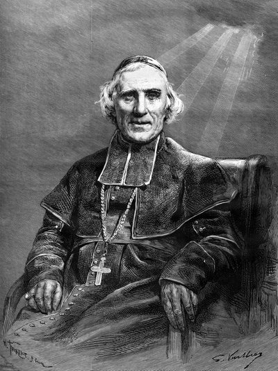 Portret van Monseigneur Joseph Hippolyte Guibert door Unknown artist