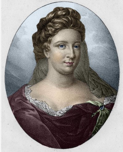 Portret van mevrouw Antoinette Deshoulières (1634-1694) door Unknown artist