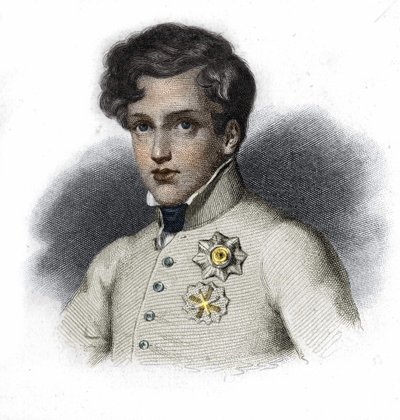 Portret van Napoleon II, zoon van Napoleon I, Hertog van Reichstadt (1811-1832). door Unknown artist