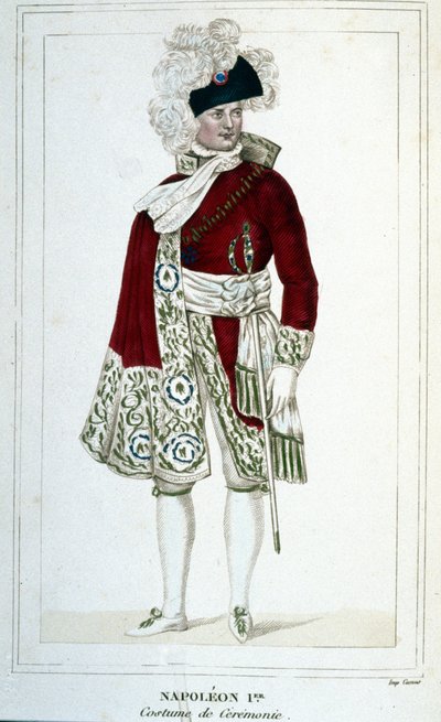 Portret van Napoleon I (1769 - 1821) in ceremonieel kostuum. door Unknown artist