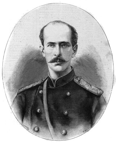 Portret van Nicholas Maximilianovich van Leuchtenberg, hertog van Leuchtenberg en prins Romanovsky - Het illustere dagboek van 1891 door Unknown artist