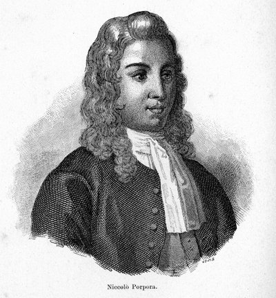 Portret van Nicola Porpora (1686 - 1768) Italiaanse componist door Unknown artist