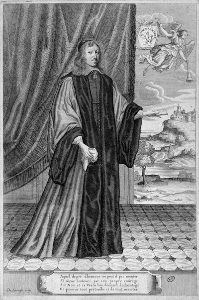 Portret van Nicolas Fouquet. sd. Gravure uit de 19e eeuw door Unknown artist