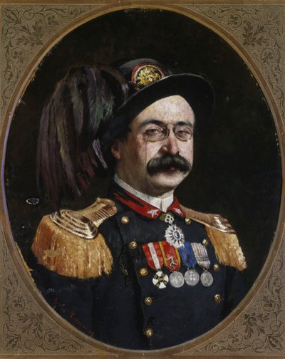 Portret van Oreste Baratieri (1841-1901) door Unknown artist