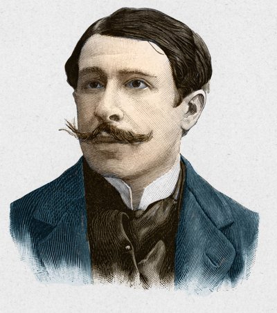 Portret van Paul Adam (1862-1920), Franse schrijver. door Unknown artist