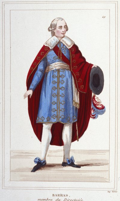 Portret van Paul Barras (1755 - 1829) door Unknown artist