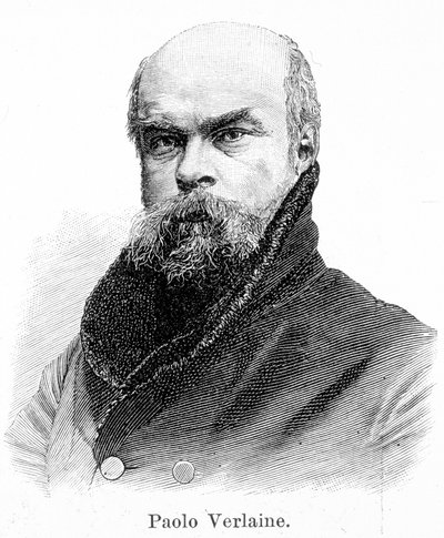 Portret van Paul Verlaine (1844 - 1896) door Unknown artist