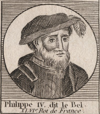 Portret van Filips IV de Schone door Unknown artist