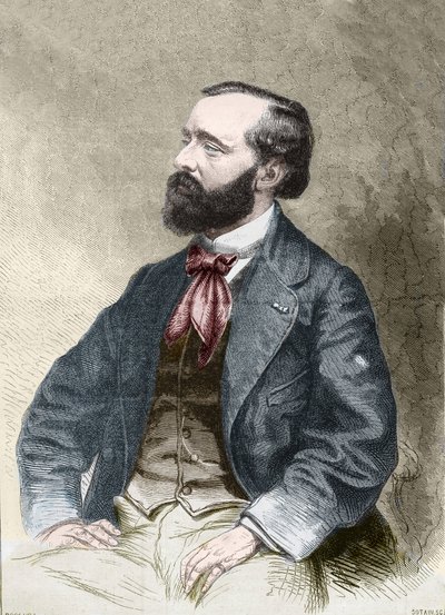 Portret van Pierre Alexix Ponson du Terrail, schrijver, folietonist door Unknown artist