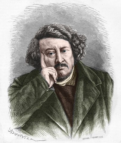 Portret van Pierre Leroux, Franse filosoof, publicist en politicus (1797 - 1871) door Unknown artist