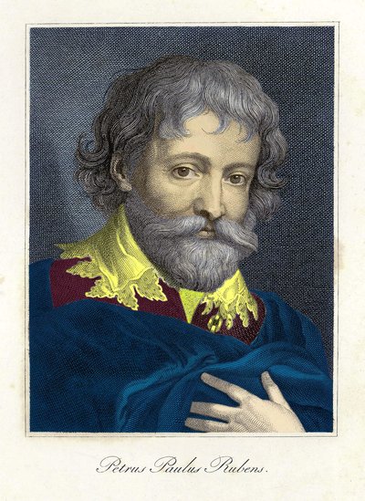 Portret van Pierre Paul (Pierre-Paul) Rubens (of Peter Paul of Petrus Paulus) (1577-1640), Vlaamse schilder en tekenaar door Unknown artist