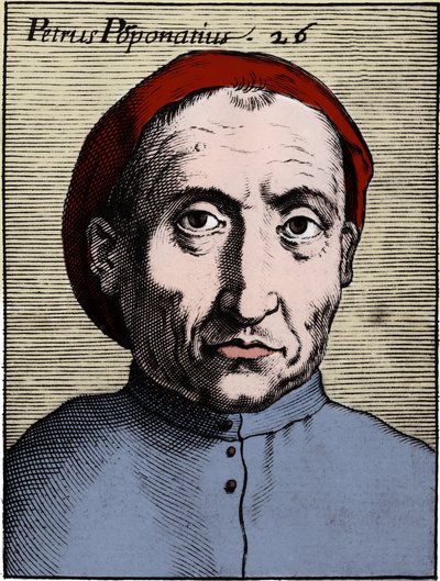 Portret van Pietro Pomponazzi (1462-1525) (Pomponace) (Petrus Pomponatius) Italiaanse filosoof. door Unknown artist