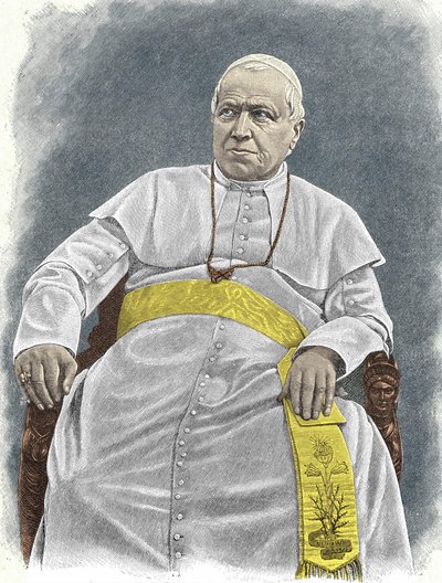 Portret van Pius IX (1792-1878), 253e paus (1846-1878) door Unknown artist