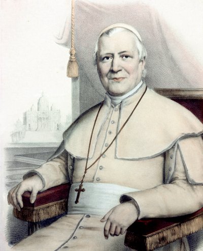 Portret van paus Pius IX (Giovanni Maria Mastai Ferretti) door Unknown artist
