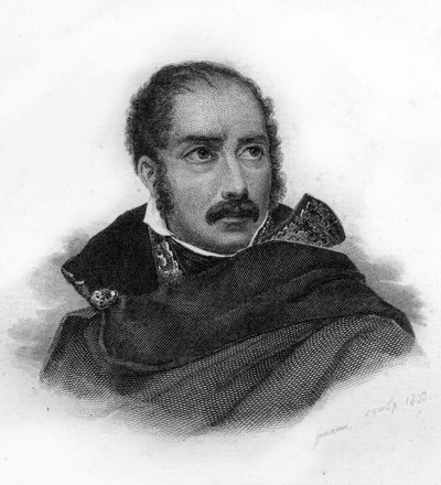 Portret van Prins Eugene Rose de Beauharnais (1781-1824, zoon van Alexandre de Beauharnais en Josephine) - gravure door Unknown artist