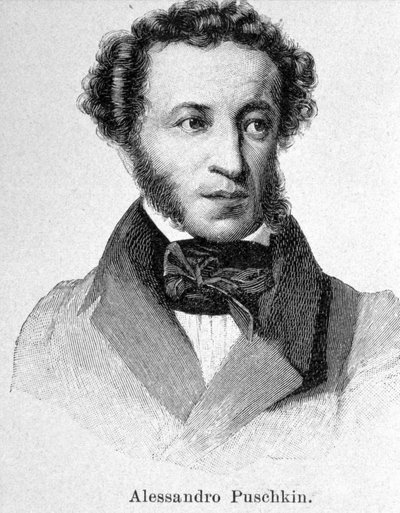 Portret van Poesjkin (1799 - 1837) door Unknown artist