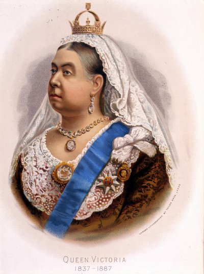 Portret van Koningin Victoria van Engeland, eind 19e eeuw door Unknown artist