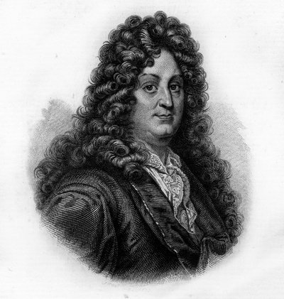 Portret van Racine, gravure uit de 19e eeuw door Unknown artist