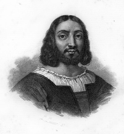 Portret van Raphael (Raffaello Sanzio) (1483 - 1520), gravure van de 19e eeuw door Unknown artist