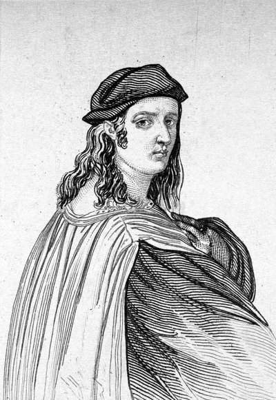 Portret van Raphael (Raffaello Sanzio 1483 - 1520), Italiaanse schilder door Unknown artist