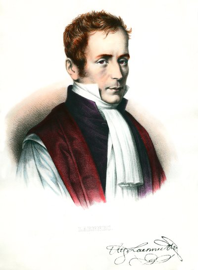 Portret van Rene Laennec, Franse arts door Unknown artist