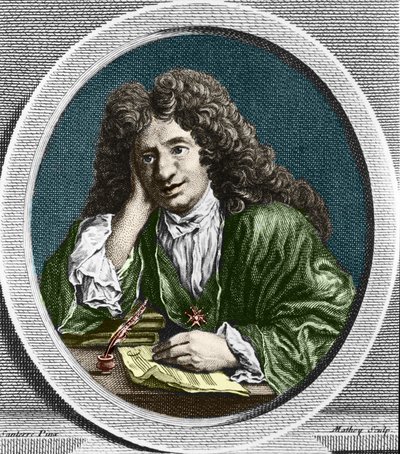 Portret van Richard Delalande, superintendent van de Muziek van de Koning; geb. 15 dec. 1657 in Parijs; overl. 18 jan. 1726 door Unknown artist