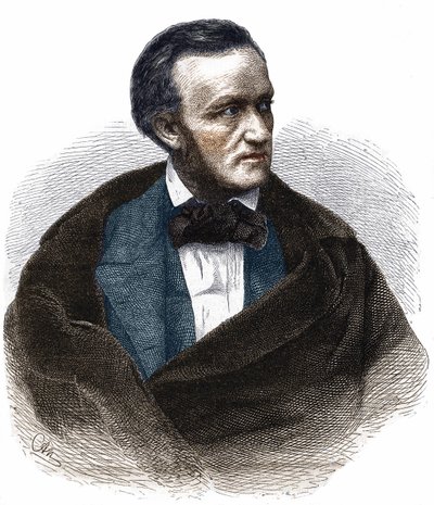 Portret van Richard Wagner (1813 - 1883). door Unknown artist