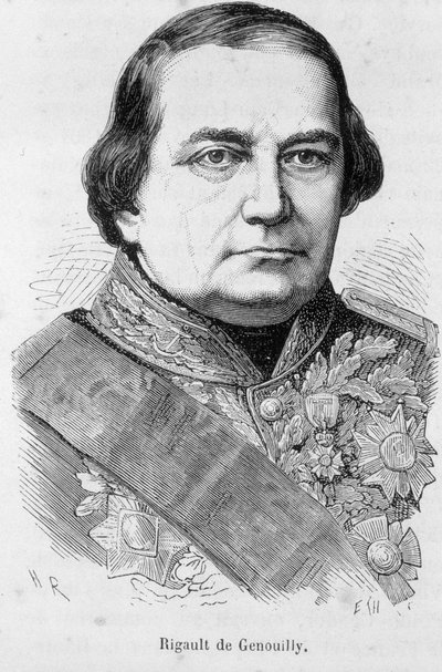 Portret van Rigault de Genouilly door Unknown artist
