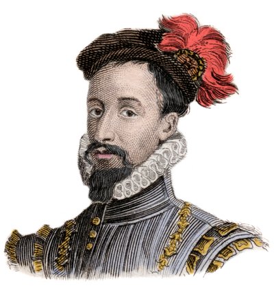 Portret van Robert Dudley (1532-1588) Graaf van Leicester, favoriet van Elizabeth I door Unknown artist