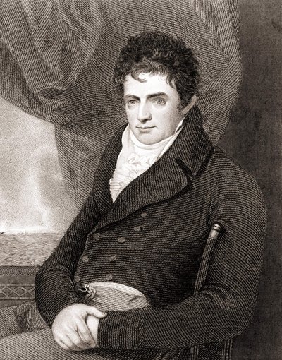 Portret van Robert Fulton (1765 - 1815), Amerikaanse scheepsbouwmechanicus (Nautilus) door Unknown artist