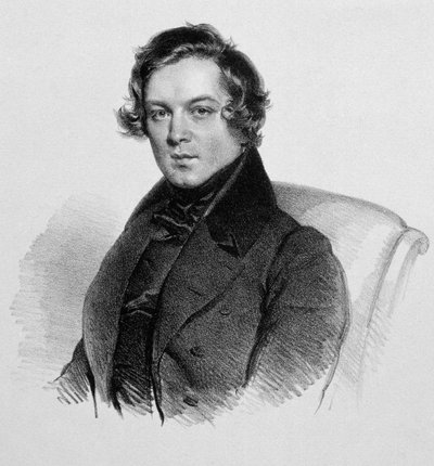 Portret van Robert Schumann (1810-1856), Duitse componist door Unknown artist