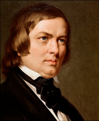 Portret van Robert Schumann, Duitse componist door Unknown artist
